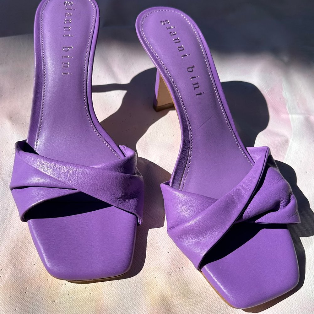 Gianni Bini Disco Purple Emberie Heels size 9.5